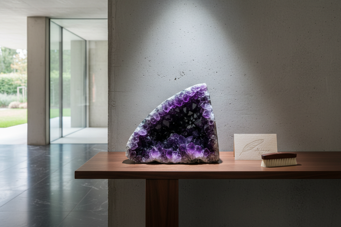 How to Care for and Display Large Geodes and Mineral Clusters Safely