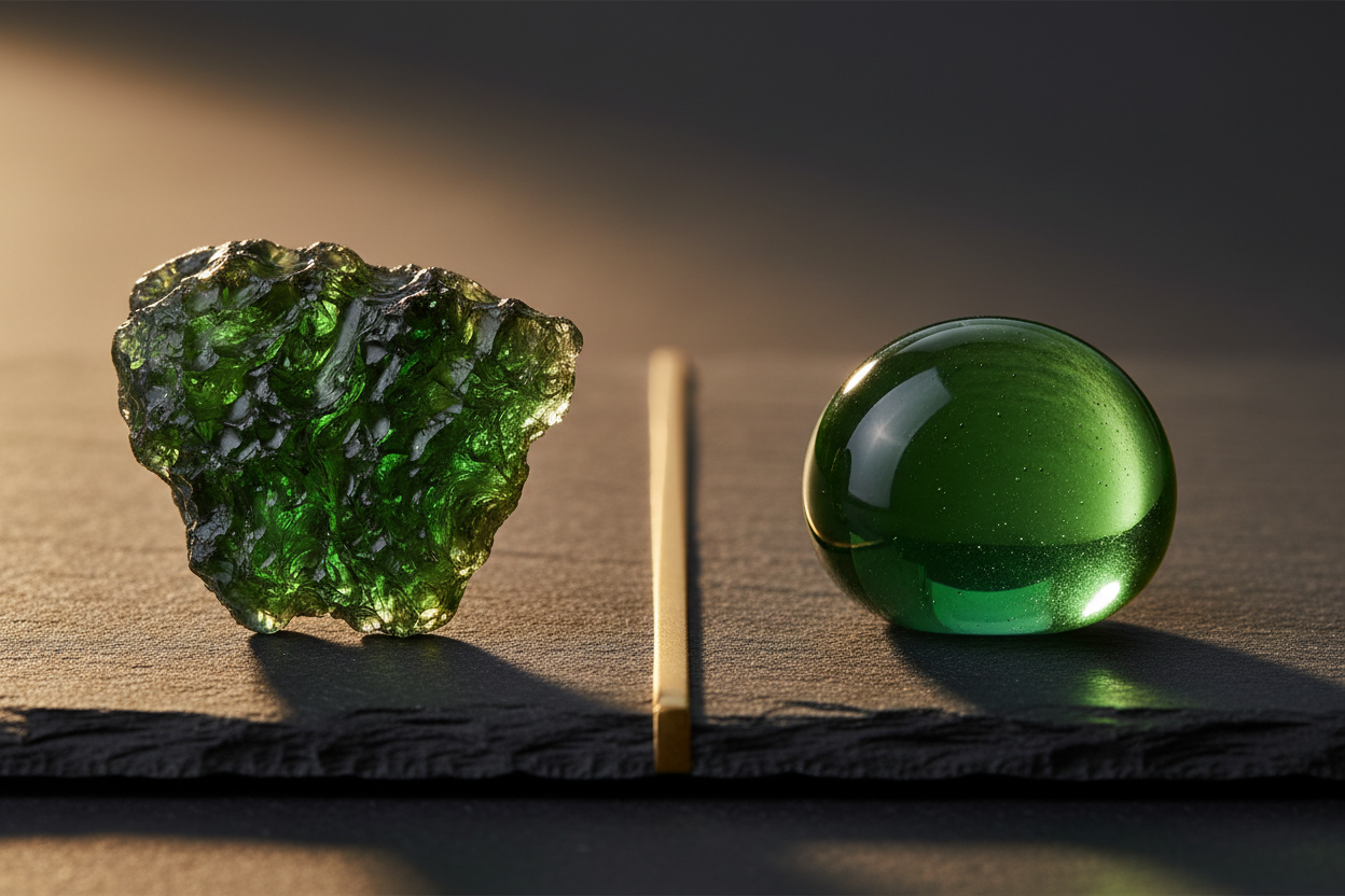 Real vs. Fake Moldavite: How to Identify Genuine Czech Tektites
