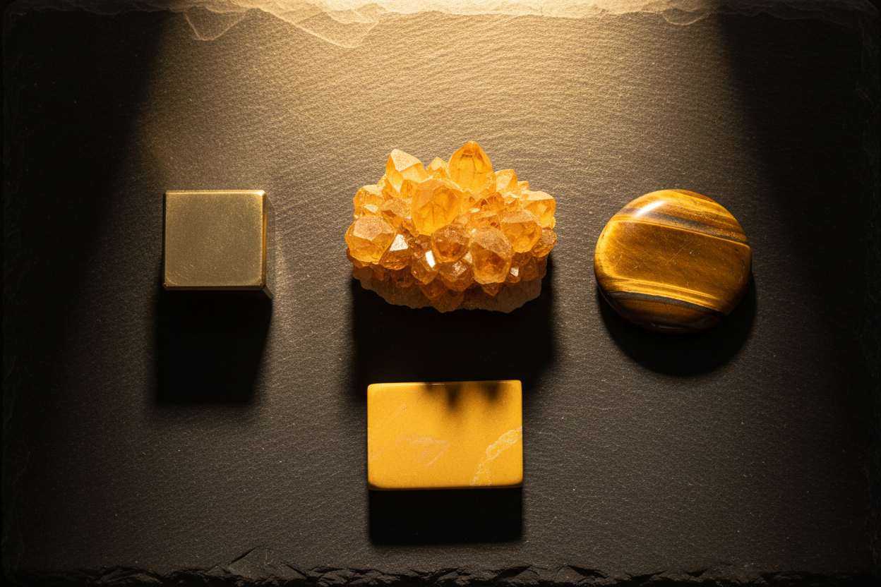 Solar Plexus Crystals for Confidence, Personal Power, and Action
