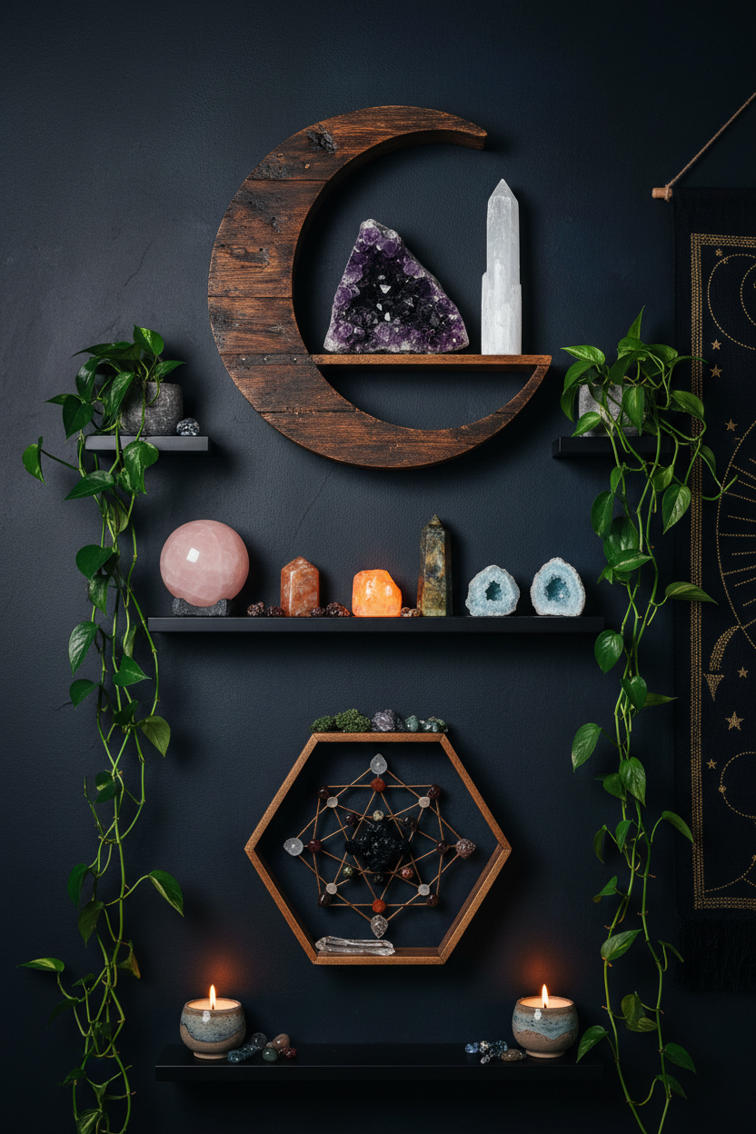 Crystal Display Shelves