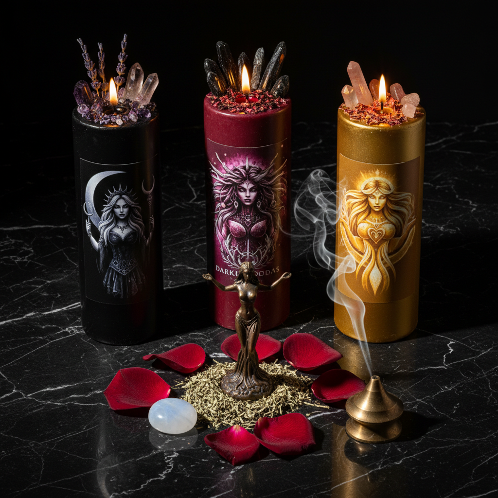 Goddess Altar Candles