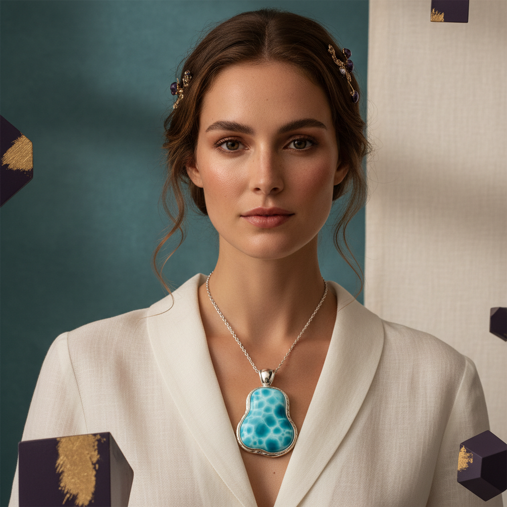 Larimar necklaces collection image