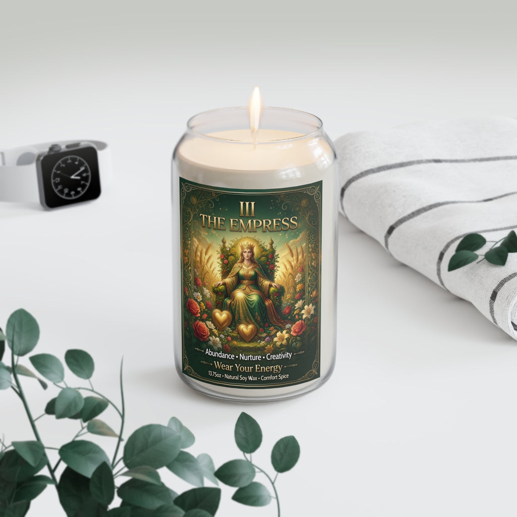 The Empress Tarot Candle — Abundance, Nurture & Creative Power (13.75oz)