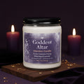 Goddess Altar Intention Candle by Brie & Marie - Divine Feminine Energy with White Sage and Lavender scent