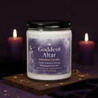 Goddess Altar Intention Candle by Brie & Marie - Divine Feminine Energy with White Sage and Lavender scent