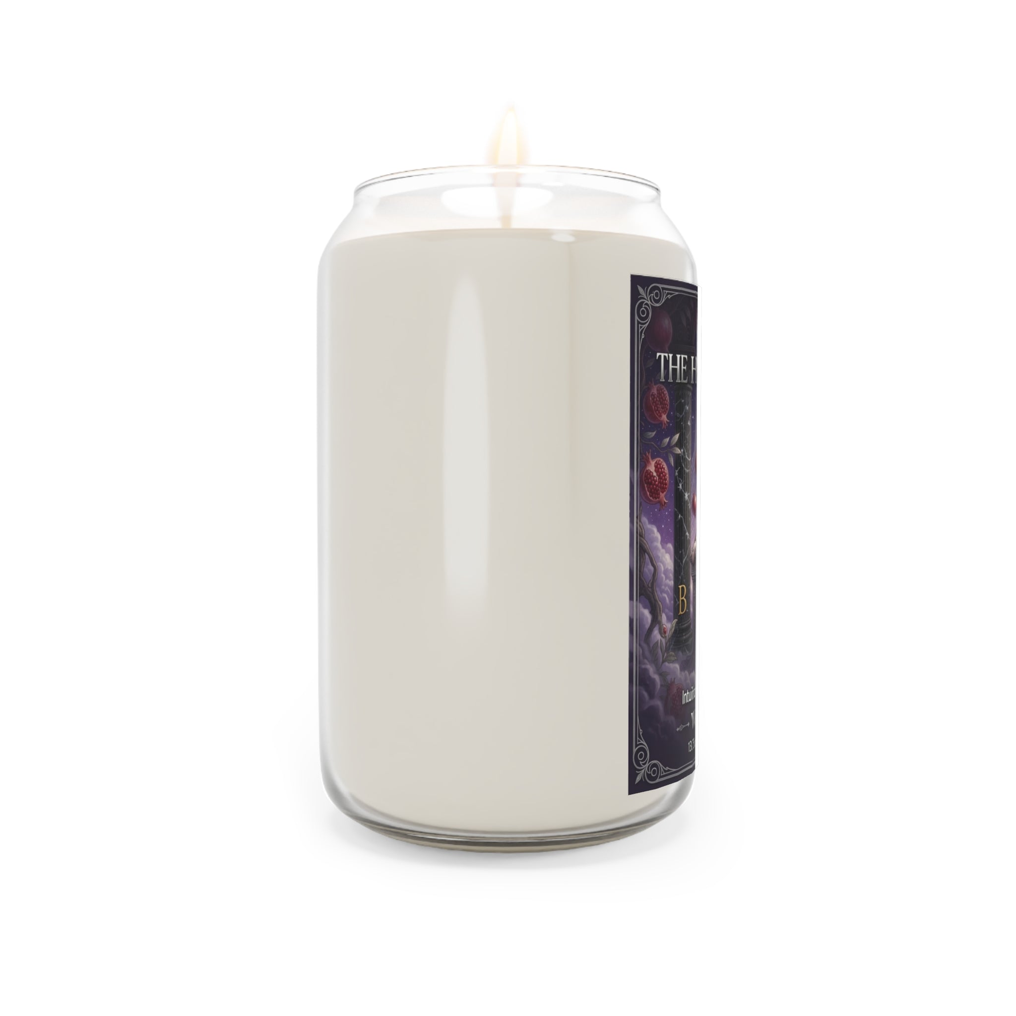 The High Priestess Tarot Candle — Intuition, Mystery & Inner Knowing (13.75oz)