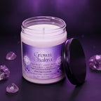 Crown Chakra Spiritual Connection Intention Candle – Higher Consciousness & Enlightenment