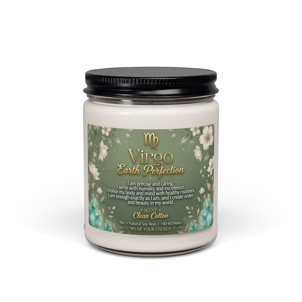 Virgo Intention Candle — Clarity & Inner Peace Soy Candle (9oz)