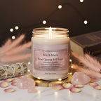 Rose Quartz Self-Love Intention Candle – Heart Opening & Compassion