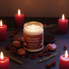 Root Chakra Grounding Intention Candle – Stability & Protection