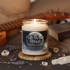 Full Moon Ritual Intention Candle – Release & Manifestation
