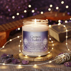 Crown Chakra Spiritual Connection Intention Candle – Higher Consciousness & Enlightenment