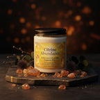 Citrine Abundance Intention Candle by Brie & Marie - Prosperity and Success with Cinnamon Vanilla scent