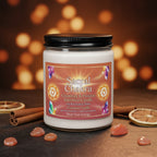 Sacral Chakra Creativity & Passion Intention Candle by Brie & Marie - Joy and Creative Flow with Cinnamon Vanilla scent