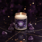 Amethyst Calm Intention Candle – Anxiety Relief & Restful Sleep