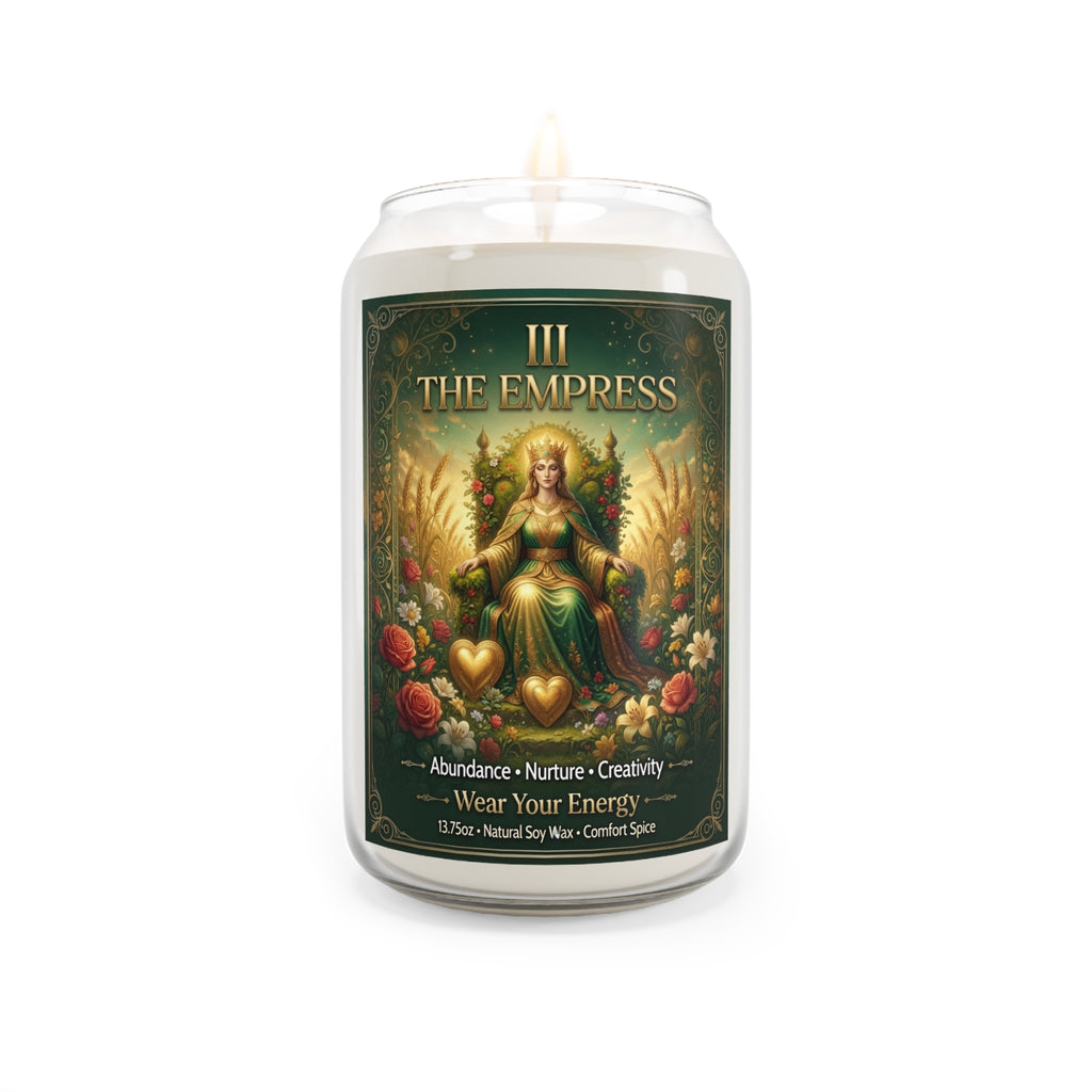 The Empress Tarot Candle — Abundance, Nurture & Creative Power (13.75oz)