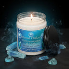 Throat Chakra Communication & Truth Intention Candle – Authentic Expression