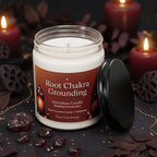 Root Chakra Grounding Intention Candle – Stability & Protection