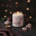 Rose Quartz Self-Love Intention Candle – Heart Opening & Compassion