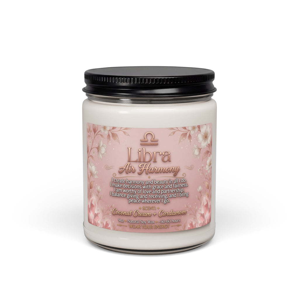 Libra Intention Candle — Balance & Harmony Soy Candle (9oz)