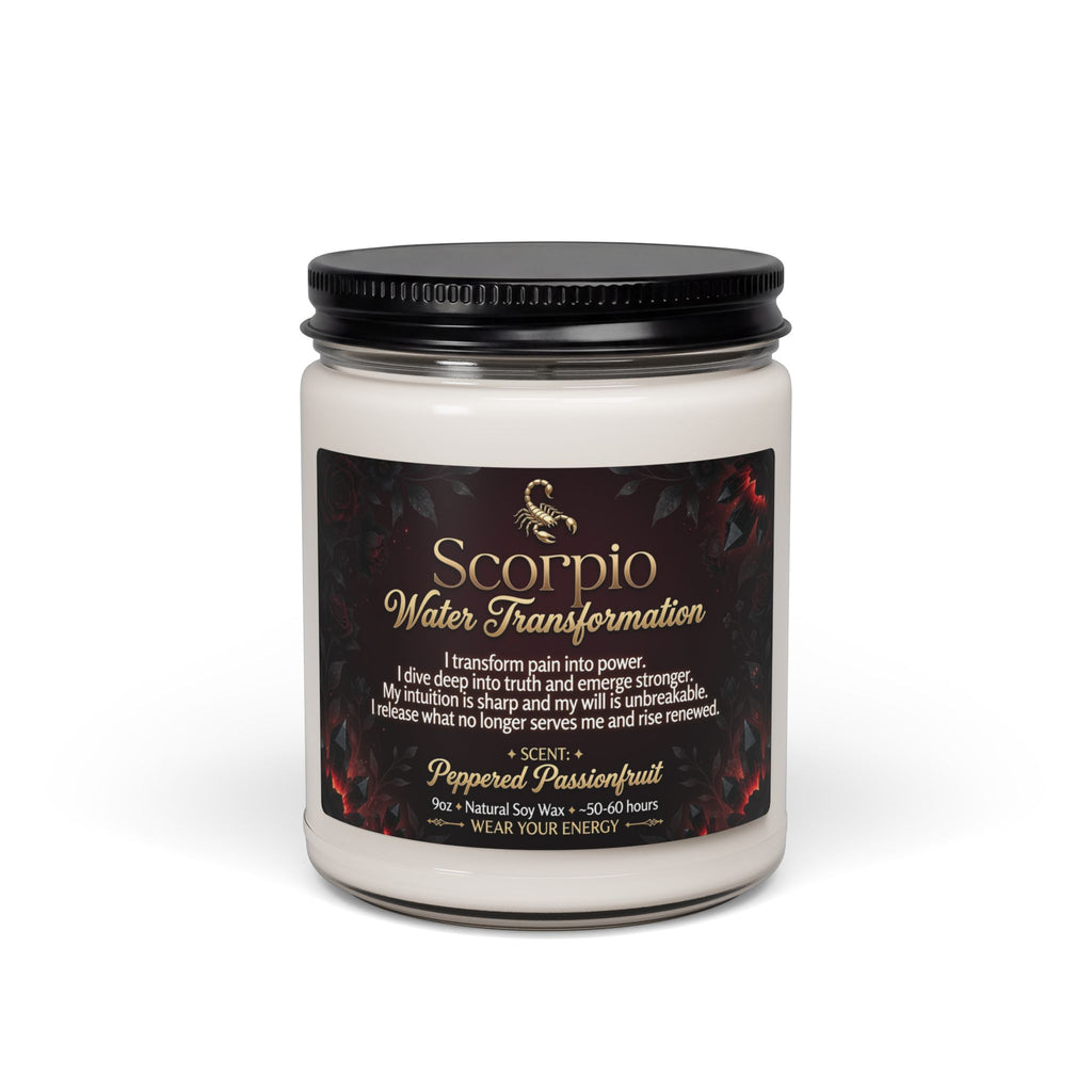 Scorpio Intention Candle — Water, Transformation & Power (9oz)