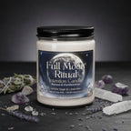Full Moon Ritual Intention Candle – Release & Manifestation