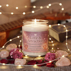 Love & Attraction Intention Candle – Romance & Heart Opening