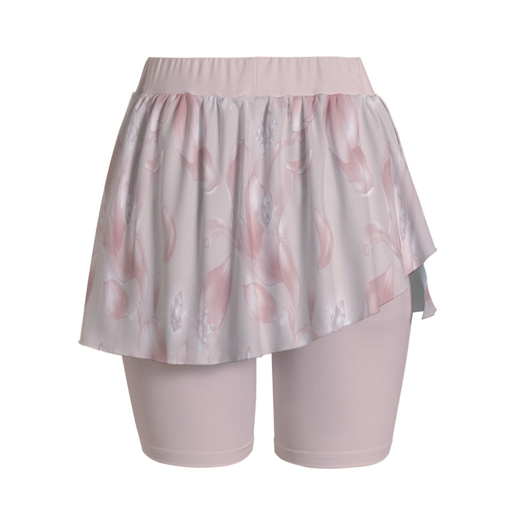 Crystal Bloom™ Sports Skort | Built-In Shorts | Sizes S–5XL