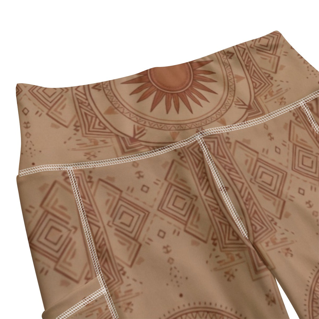 Desert Mystic Pocket Leggings | All-Over Print High Waist Yoga Pants