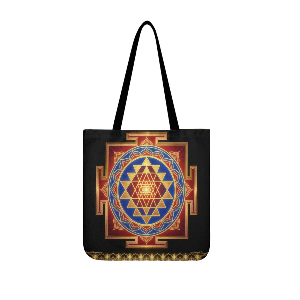 Sri Yantra Mandala Canvas Tote Bag