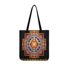 Sri Yantra Mandala Canvas Tote Bag