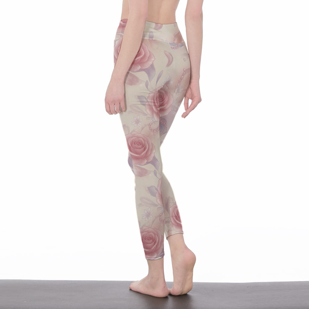 Crystal Bloom™ High Waist Leggings | Side Stitch | Sizes XS–5XL