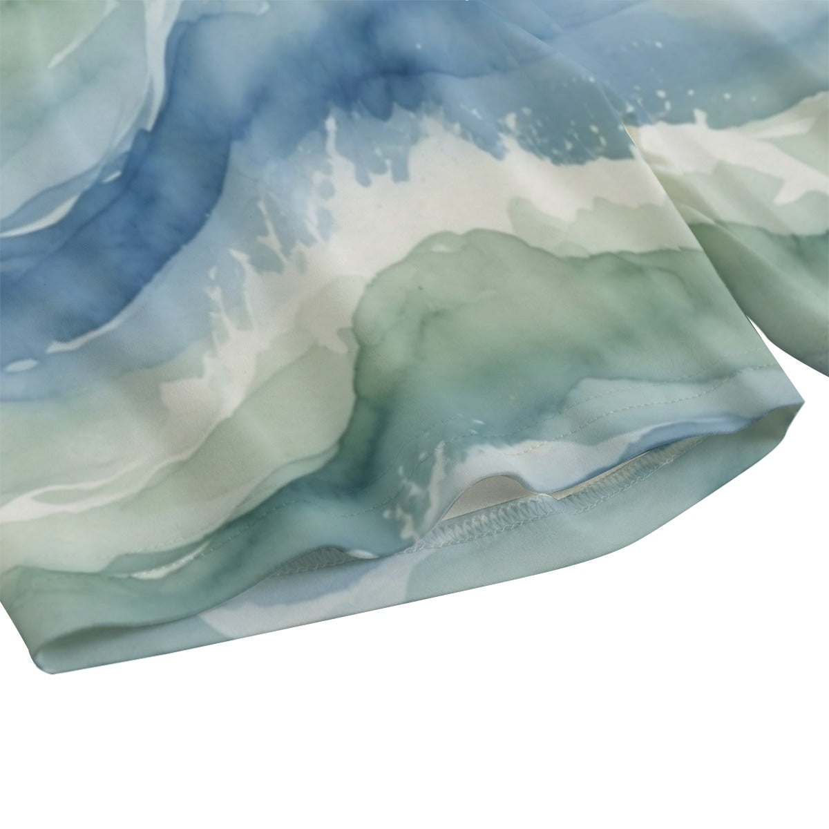 Ocean Energy Yoga Set | All-Over Print Crop Top & Biker Shorts