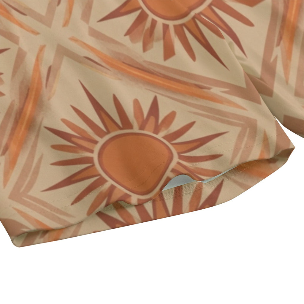 Desert Mystic Yoga Set | All-Over Print Crop Top & Biker Shorts