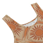 Desert Mystic Yoga Set | All-Over Print Crop Top & Biker Shorts