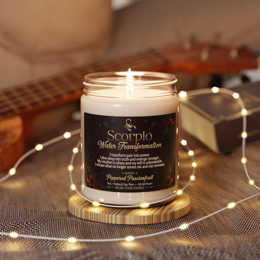 Scorpio Intention Candle — Water, Transformation & Power (9oz)