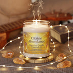 Citrine Abundance Intention Candle – Prosperity & Joy