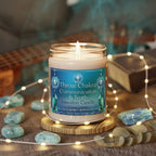 Throat Chakra Communication & Truth Intention Candle – Authentic Expression