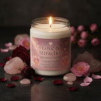 Love & Attraction Intention Candle by Brie & Marie - Romance and Heart Opening with Cinnamon Vanilla scent