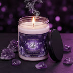 Amethyst Calm Intention Candle – Anxiety Relief & Restful Sleep