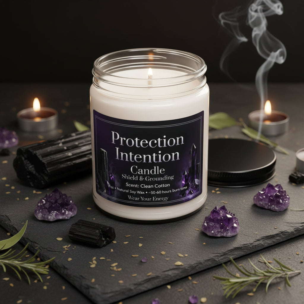 Protection Intention Candle – Shield & Grounding