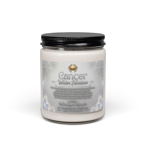Cancer Intention Candle — Intuition & Emotional Healing Soy Candle (9oz)