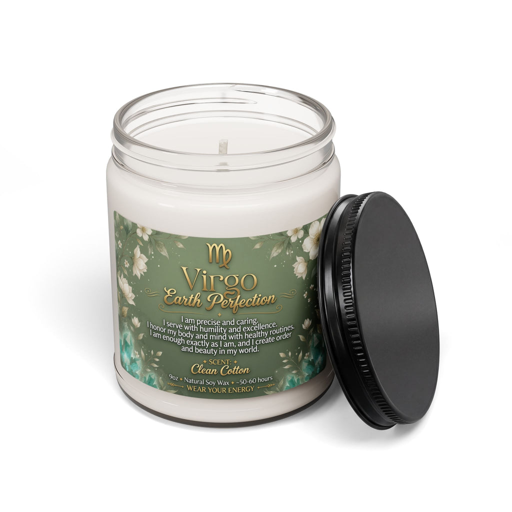 Virgo Intention Candle — Clarity & Inner Peace Soy Candle (9oz)