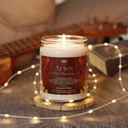 Aries Fire Passion Intention Candle — Cinnamon Vanilla (9oz)