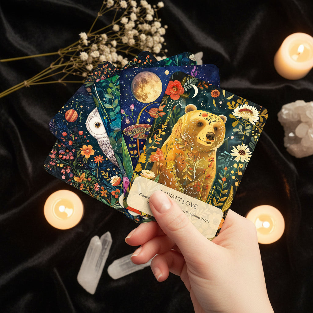 Spirit Animal Oracle Cards | Set of 50 | Guidance for Growth, Love & Spiritual Journey