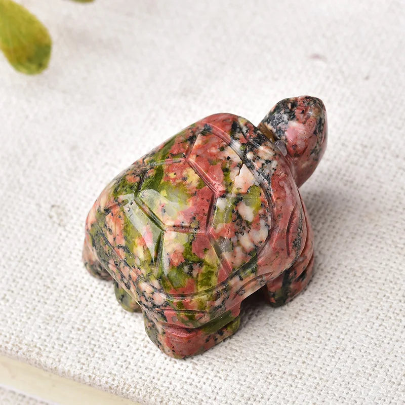 Natural Crystal Tortoise Carving | Choose Your Stone | Altar & Home Decor