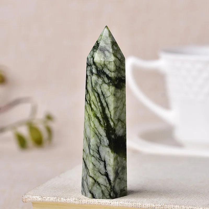 Natural Crystal Point Tower | Choose Your Stone