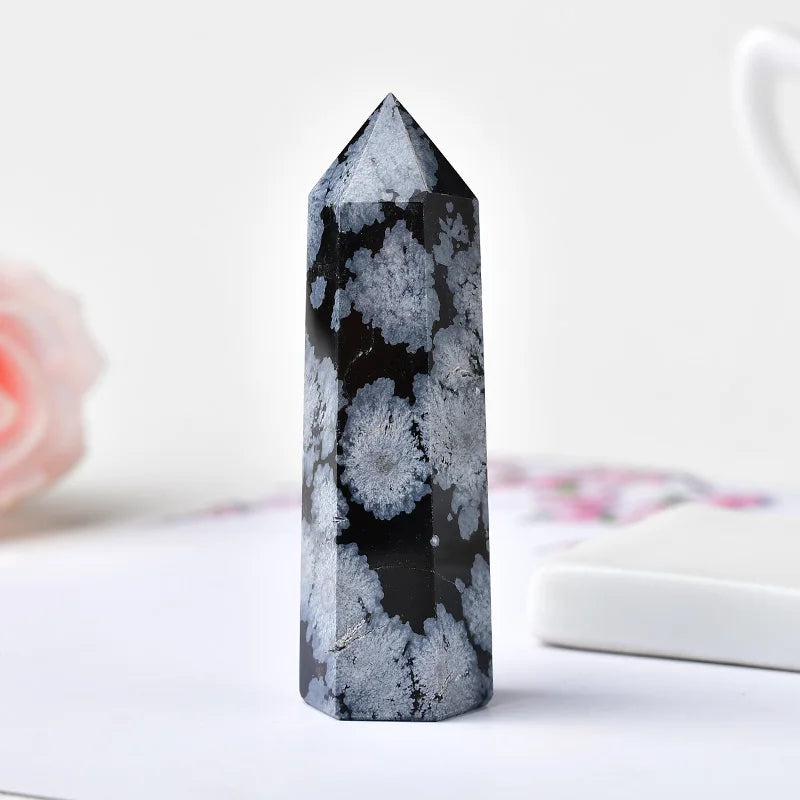 Natural Crystal Point Tower | Choose Your Stone