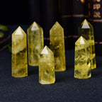 Natural Citrine Crystal Point Tower | Abundance & Solar Energy Wand