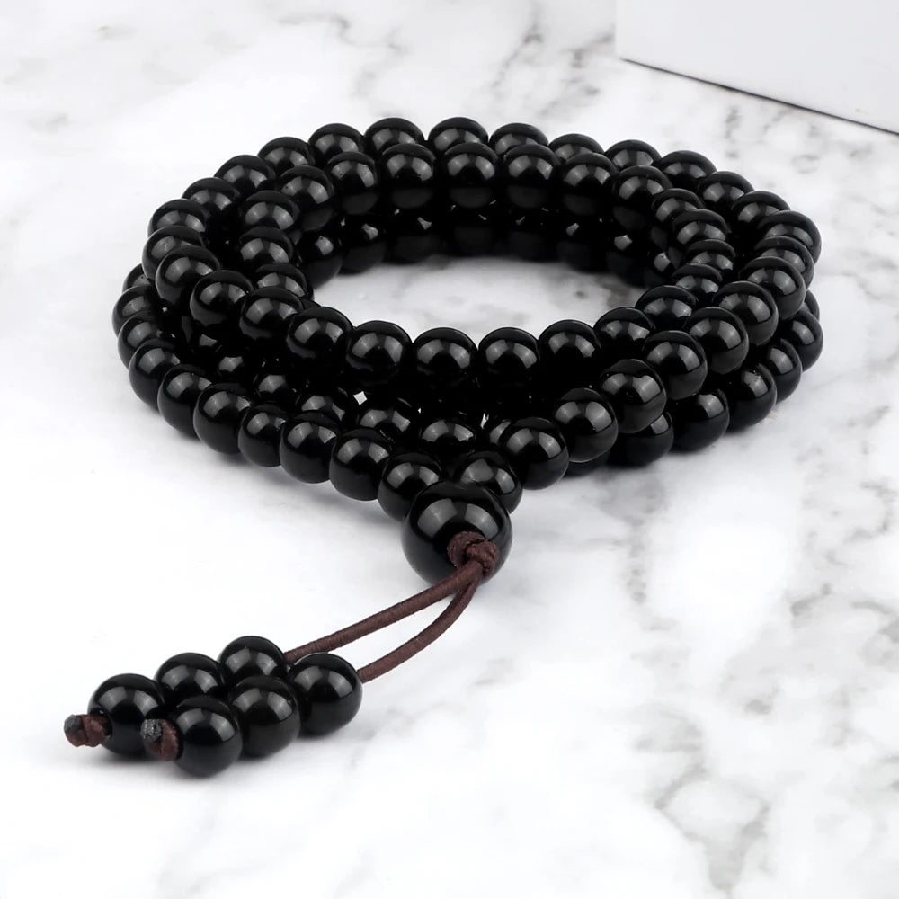 108 Bead Wrap Bracelet & Necklace | Natural Stone Meditation Mala